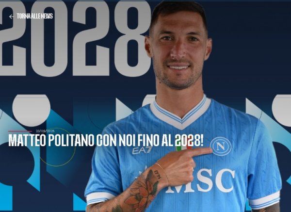 Giá trị là 10 triệu euro! Chính thức: Naples gia hạn hợp đồng với Politano 32 tuổi cho đến năm 2028