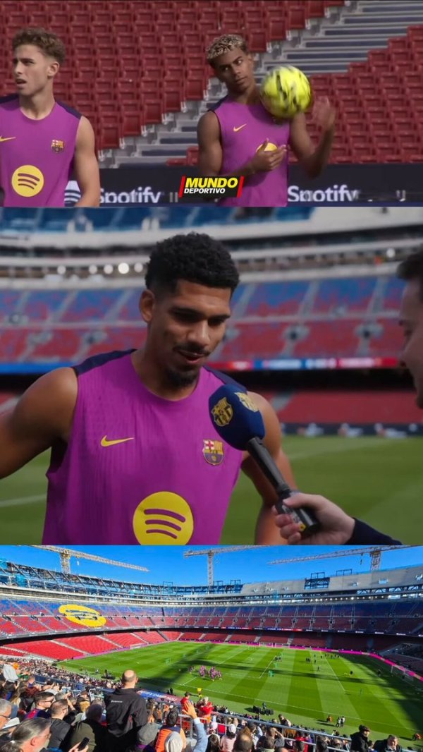 Hơn 20.000 người đã theo dõi buổi đào tạo! Araujo: Camp Nou tuyệt vời và người hâm mộ Barcelona khôn